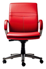 PNG Red office chair furniture armchair technology.