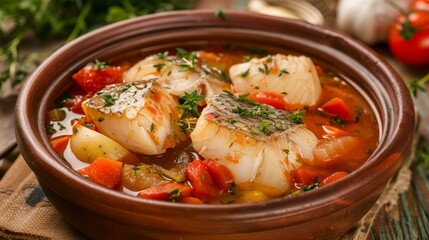 Andorran cuisine. Porusalda is a fish soup. 