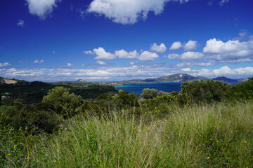 panorama from Limni Keriou and Marathonisi islands