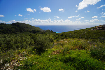 Fototapeta na wymiar beautiful panorama of Zakynthos near Keri village