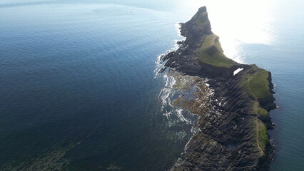 Worm's head, Gower from the air