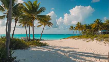 Obraz premium Harbor Island Bahamas coastline