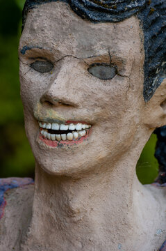 Parikkala, Finland. Sculptures by artist Veijo Ronkkonen. The park Patsaspuisto has more than 500 statues created by one person over 50 years. An unusual, interesting and creepy place.