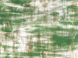 Metal surface painted green