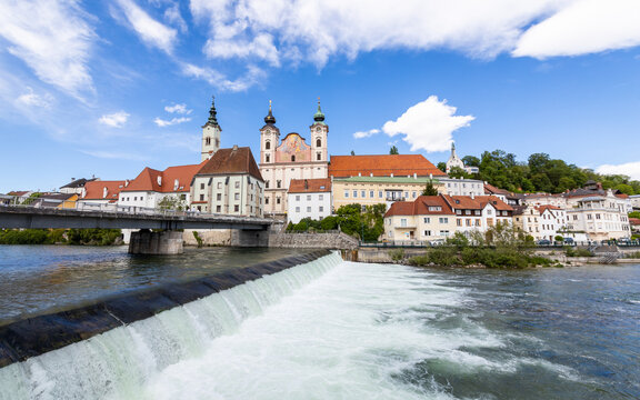 View of The Saint Michael's Church in Steyr, Upper Austria