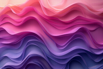 Colorful abstract waves with pink and purple hues