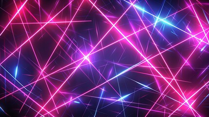 Fototapeta premium A colorful, neon-lit background with pink and blue lines