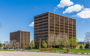 Highrise Office Buildings in the Denver Tech Center Business District, Colorado 