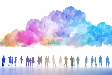 Team collaboration in cloud computing environment builds productivity and coordination through digital brainstorming and cloud file synchronization