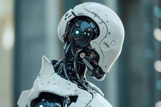 Programmable Artificial intelligence. Robot computer idea. Generate Ai