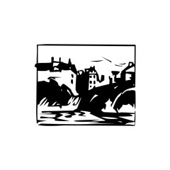 Naklejka premium Drawing and sketch icon