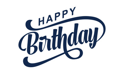 Happy Birthday typography design vector, Happy Birthday text