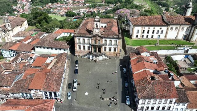 Explore the stunning Museum of the Inconfid&ecirc;ncia Mineira in Ouro Preto, Minas Gerais, Brazil, in an exhilarating aerial video captured with a drone. Discover every detail of this important historical 