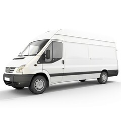 A White Transporter Offers Branding Opportunities, Serving As A Reliable Mode Of Transportation, Illustrations Images