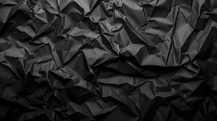 Black crumpled paper background. 3d rendering, 3d illustration..jpeg