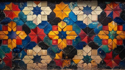Colorful ceramic mosaic wall in the Plaza de Espana, Seville, Spain.jpeg