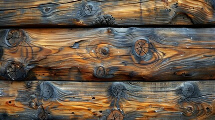 Wooden wall of an old log house. Abstract background for design..jpeg