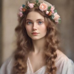 Naklejka premium portrait of woman