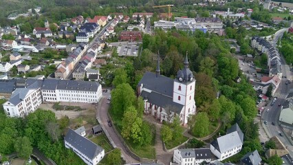 Kirche Unser lieben Frauen Mittweida Luftbild