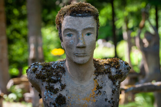 Parikkala, Finland. Sculptures by artist Veijo Ronkkonen. The park Patsaspuisto has more than 500 statues created by one person over 50 years. An unusual, interesting and creepy place.