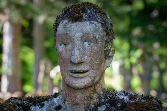 Parikkala, Finland. Sculptures by artist Veijo Ronkkonen. The park Patsaspuisto has more than 500 statues created by one person over 50 years. An unusual, interesting and creepy place.