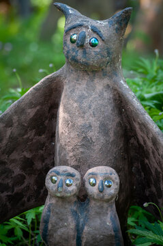 Parikkala, Finland. Sculptures by artist Veijo Ronkkonen. The park Patsaspuisto has more than 500 statues created by one person over 50 years. An unusual, interesting and creepy place.