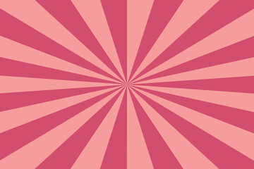 Pink Sun rays Retro vintage style background, Sunburst Pattern Background. Rays. Summer Banner illustration