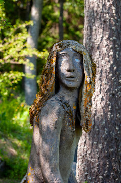Parikkala, Finland. Sculptures by artist Veijo Ronkkonen. The park Patsaspuisto has more than 500 statues created by one person over 50 years. An unusual, interesting and creepy place.