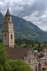 Fototapeta premium Nicolaus Church in the old town of Merano.