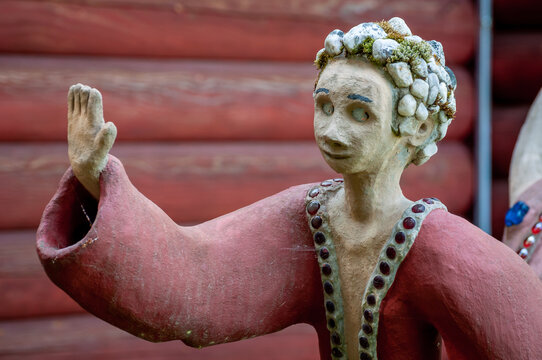 Parikkala, Finland. Sculptures by artist Veijo Ronkkonen. The park Patsaspuisto has more than 500 statues created by one person over 50 years. An unusual, interesting and creepy place.