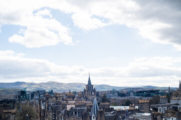 Obraz premium Cityscape of Edinburgh, Scotland