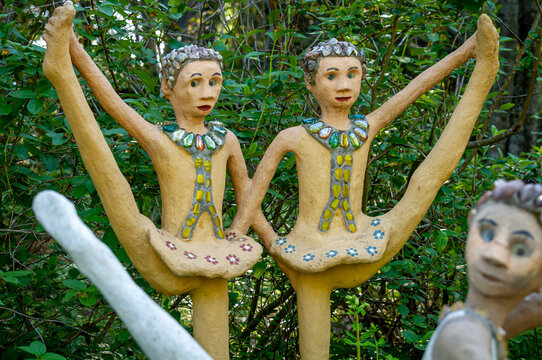 Parikkala, Finland. Sculptures by artist Veijo Ronkkonen. The park Patsaspuisto has more than 500 statues created by one person over 50 years. An unusual, interesting and creepy place.