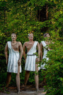 Parikkala, Finland. Sculptures by artist Veijo Ronkkonen. The park Patsaspuisto has more than 500 statues created by one person over 50 years. An unusual, interesting and creepy place.