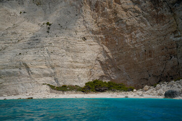 blue caves and limestone cliffs of Zakinthos