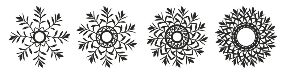 Sketch Mandala Ethnic Round Elements Silhouettes in the form of plants vector illustrationSketch Mandala Ethnic Round Elements Silhouettes in the form of plants mandala  vector illustration © 2Labs