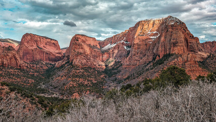 Spring Storm at Kolob Canyons at Zion National Park