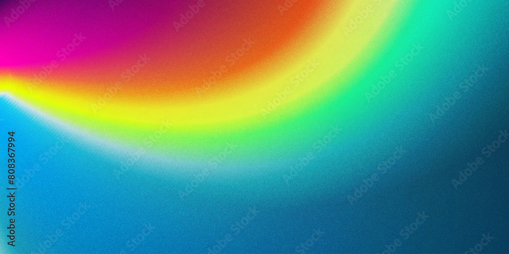 Poster rainbow color gradient background, abstract orange grain gradation texture, vector pink noise textur