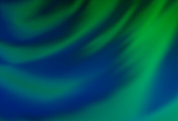 Dark Blue, Green vector colorful blur backdrop.