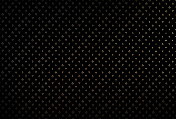 Dark black vector pattern with symbol of cards.