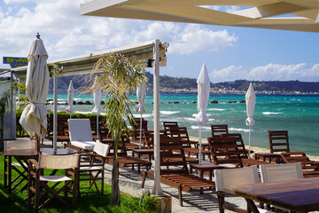 seaview bar terrace in Argassi