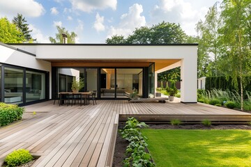 Updating a Contemporary Home Extension in Melbourne with Deck, Patio, and Courtyard Additions