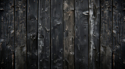 Fototapeta premium Mellow very dark-colored wood texture background. Natural grain and high contrast.