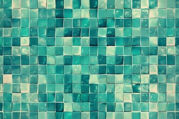 vibrant turquoise tiles in a seamless retro gaminginspired pattern pixel art style