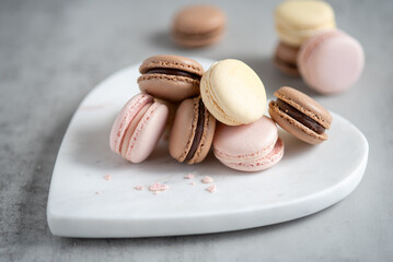 macarons on a table