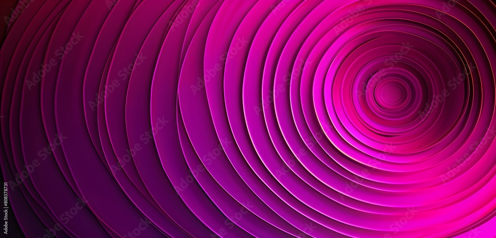 Canvas Prints magenta and purple abstract background, central focus creating 3d illusion of concentric circles