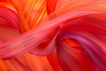 Pink and orange hypnotic abstract pattern wallpaper