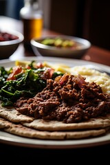 Delicious homemade chili and cornbread meal