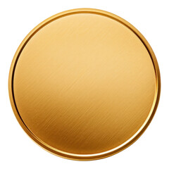 PNG Gold coin metal money white background.