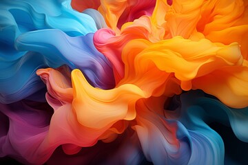 Vibrant abstract color explosion