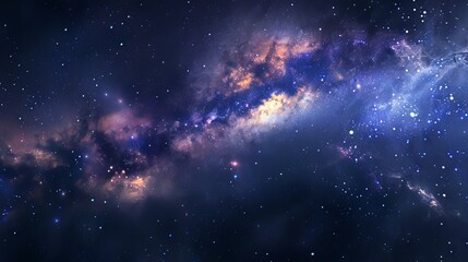 Naklejka premium Nebula galaxy design